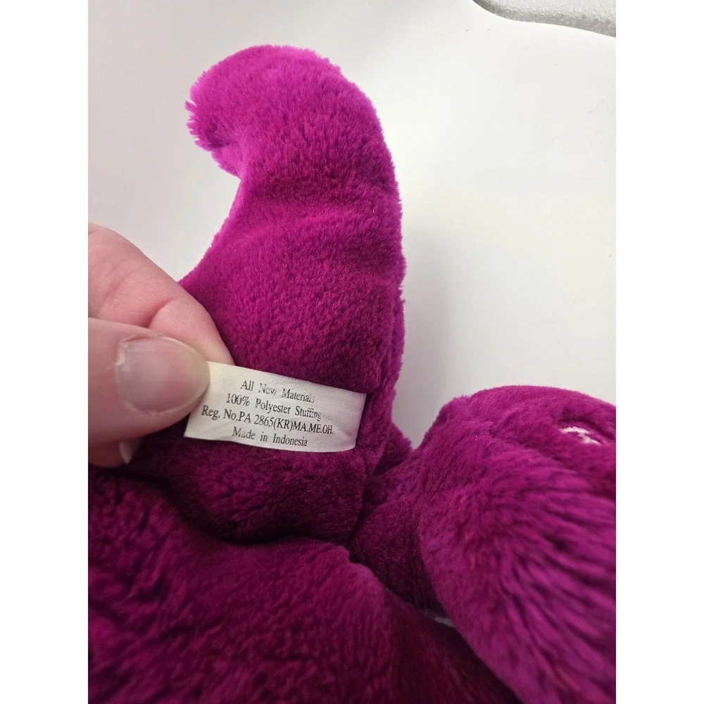 Vintage 1992 Barney Plush Toy Lyons Stuffed Animal Purple Dinosaur 90s